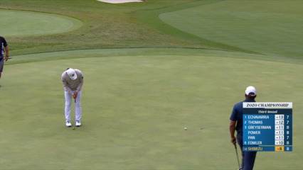 Taisei Shimizu makes birdie at ZOZO CHAMPIONSHIP