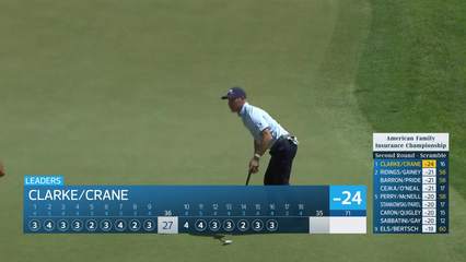 Team Clarke/Crane makes birdie on No. 16 at American Family Insurance Championship