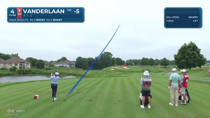 John VanDerLaan sinks 19-foot putt for birdie on No. 4 at 3M Open