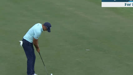 Sam Saunders sinks 13-footer for birdie at Honda