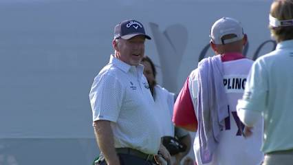 Rod Pampling makes birdie on No. 18 at Ally Challenge