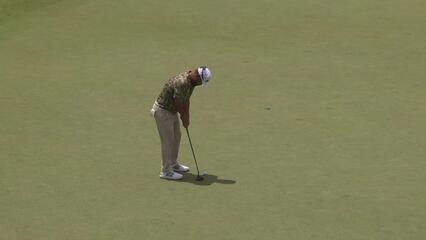 J.J. Spaun makes birdie on No. 1 at the Memorial