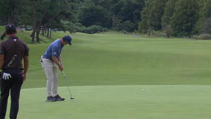 Max Greyserman sinks 20-foot birdie putt at Baycurrent