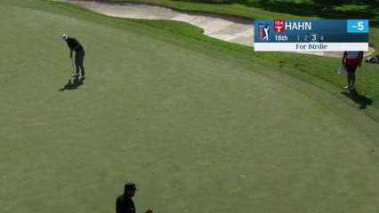 James Hahn drains 47-foot birdie putt at Fortinet Championship