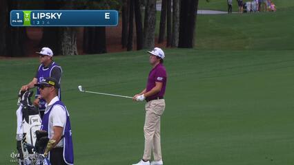 David Lipsky gets up-and-down from 205 yards for birdie on No. 1 at Truist Championship