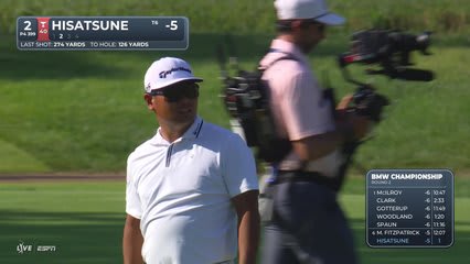 Ryo Hisatsune's 130-yard approach sets up birdie on No. 2 at BMW Championship