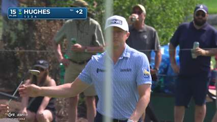 Mackenzie Hughes makes birdie on No. 15 at Travelers