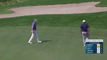 Steven Alker makes birdie on No. 18 at Rogers Charity Classic