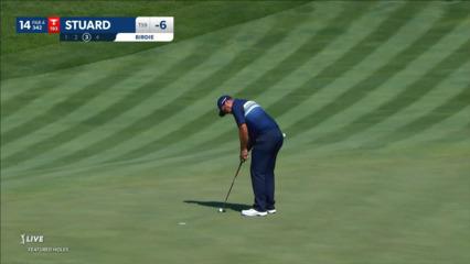 Brian Stuard makes birdie putt at John Deere