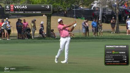 Jhonattan Vegas hits 127-yard approach to 8 feet, sets up birdie