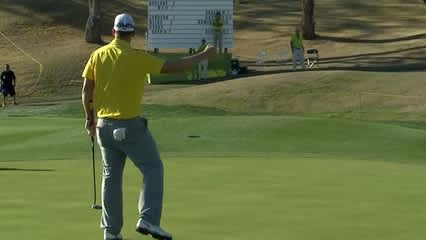 Justin Hicks makes 26-foot putt at Humana Challenge