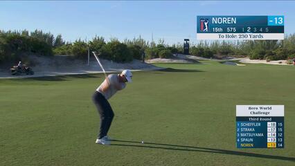 Alex Noren makes birdie on No. 15 at Hero World Challenge