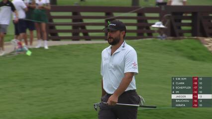 Stephan Jaeger taps in from 2 feet for birdie on No. 14 at THE CJ CUP