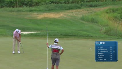 Christiaan Bezuidenhout drains 16-foot putt for birdie on No. 4 at 3M Open