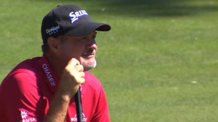 Jerry Kelly holds steady with par on No. 14 at Travelers