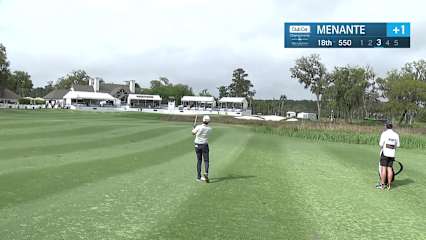 Dylan Menante makes birdie on No. 18 at Club Car Championship