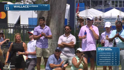 Wallace/Penge makes birdie on No. 13 at Zurich Classic