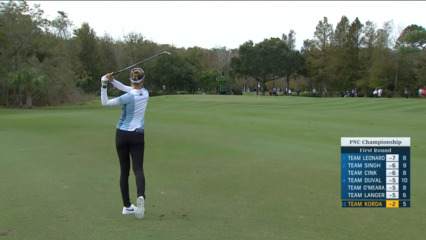 Team Korda cards birdie at the PNC Championship