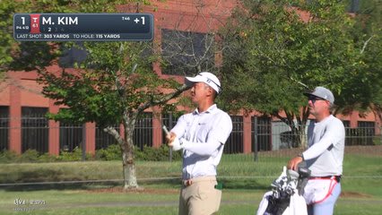 Michael Kim's 116-yard approach sets up birdie on No. 1 at FedEx St. Jude