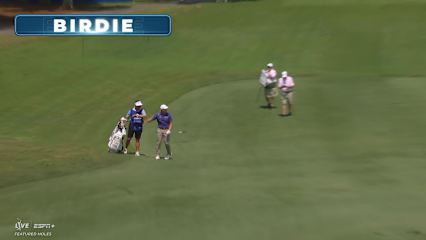 Team Dylan Wu/David Lipsky holes out for birdie from 88 feet at Zurich Classic