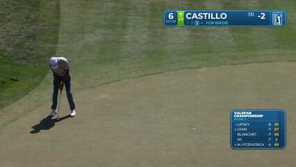 Ricky Castillo makes 10-foot birdie putt on No. 6 at Valspar