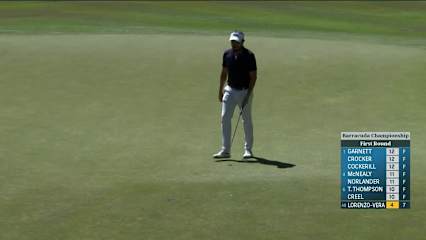 Michael Lorenzo-Vera makes short birdie putt on No. 8 at Barracuda