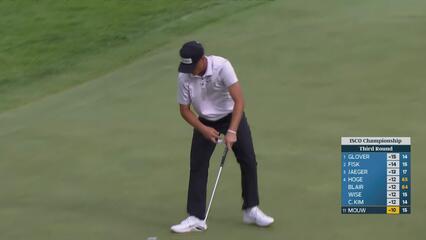 William Mouw sinks 10-foot birdie putt on No. 16 at ISCO Championship