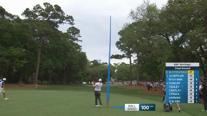 Matt Fitzpatrick makes birdie on No. 1 at RBC Heritage