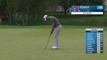 Seamus Power's 127-yard approach sets up birdie on No. 1 at 3M Open