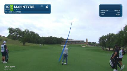 Robert MacIntyre hits 143-yard approach to 8 feet, sets up birdie on No. 10 at Valero