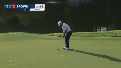 Scott Brown two-putts for birdie at Wyndham