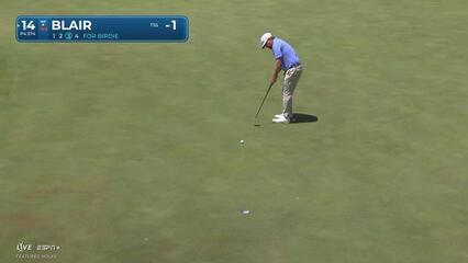 Zac Blair makes birdie on No. 14 at John Deere