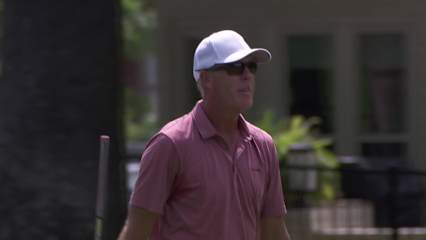 Richard Green makes birdie on No. 8 at Regions Tradition