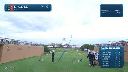 Eric Cole nearly aces No. 16, sets up birdie at Valero