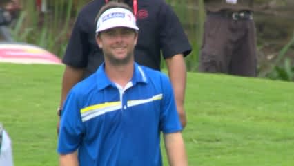 Spencer Levin’s approach to 8 feet sets up birdie at CIMB