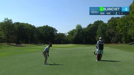 Chandler Blanchet makes third straight birdie of the day at Compliance Solutions