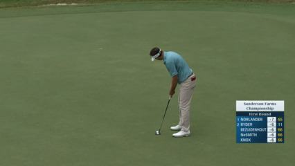 Hank Lebioda sinks a 27-foot birdie putt at Sanderson Farms