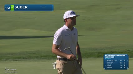 Jackson Suber drains 3-foot putt for birdie on No. 1 at Biltmore Championship