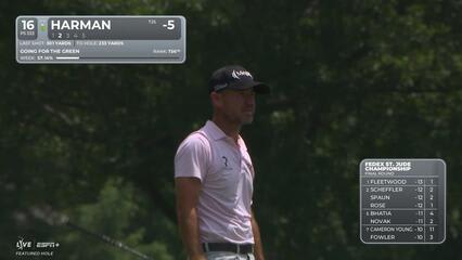 Brian Harman makes birdie on No. 16 at FedEx St. Jude