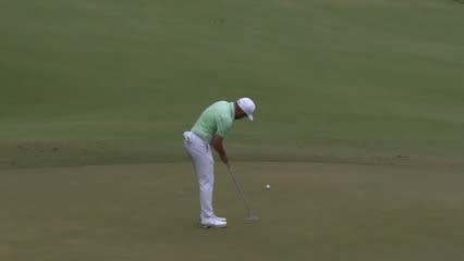 Daniel Summerhays curls in putt for birdie at Simmons Bank Open