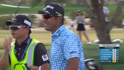 Hideki Matsuyama hits 148-yard approach to 13 feet, sets up birdie on No. 6 at WM Phoenix Open