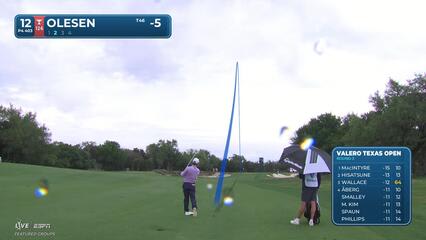 Thorbjørn Olesen hits 147-yard approach to 7 feet, sets up birdie on No. 12 at Valero