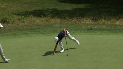 Robin Roussel birdies No. 11 at Barbasol