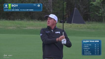 Kevin Roy gets up-and-down from 3 feet for birdie on No. 8 at Valero