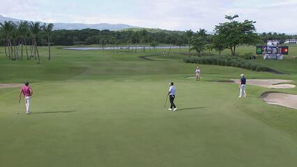 Vince Whaley makes birdie putt on No. 16 at Puerto Rico