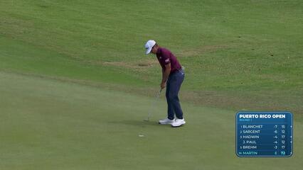 Ben Martin makes birdie on No. 9 at Puerto Rico
