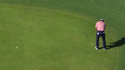 Harrison Frazar makes birdie on No. 18 at Hoag Classic