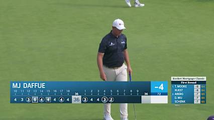 MJ Daffue makes birdie on No. 5 at Rocket Mortgage