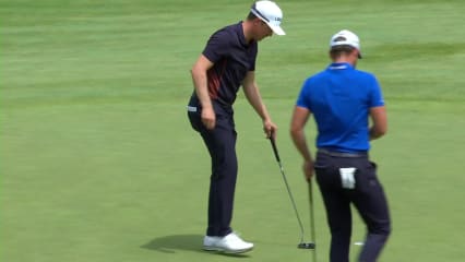 Jonas Blixt makes birdie on No. 18 at RBC Canadian