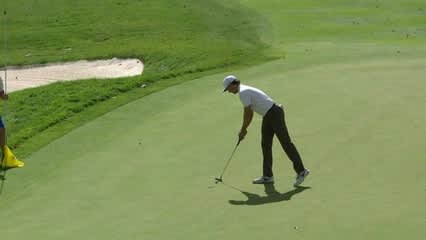 Jamie Lovemark hits a fantastic approach at Hotel Fitness